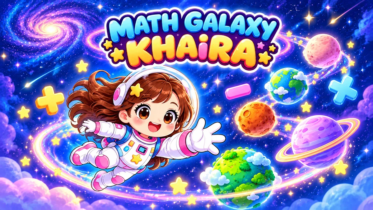 Math Galaxy Khaira: Khaira berpetualang di galaksi bersama lima planet